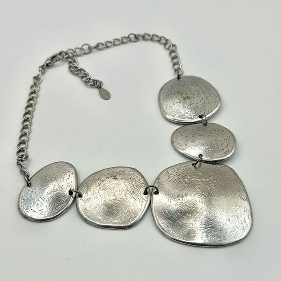 CJ silver tone statement necklace - Picture 7 of 10
